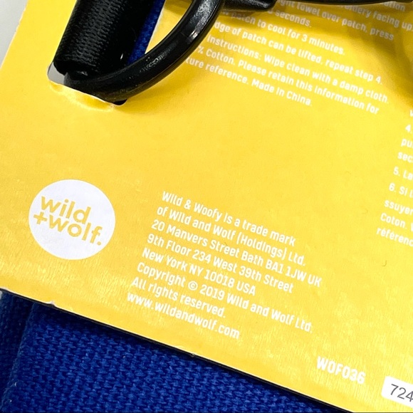 Wild & Woofy Dog Pet Walking Bag Customizable Iron-On Patches W/Adjustable Strap - Picture 6 of 16